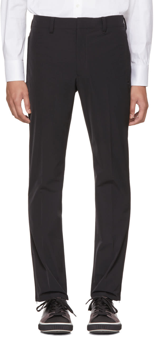 Prada Black Zip Cuff Trousers