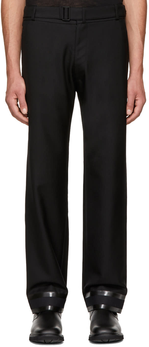 Mackintosh 0001 Black Wide-leg Trousers