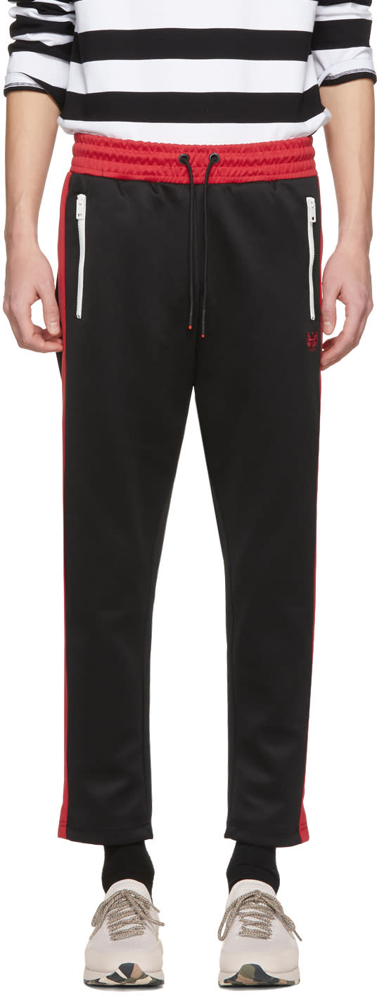 Diesel Black and Red P-russi Lounge Pants