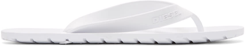 Diesel White Splish Sandals