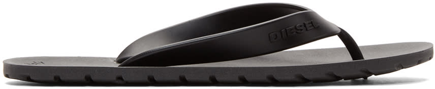 Diesel Black Splish Sandals