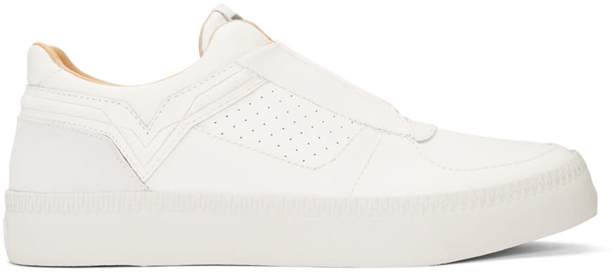 Diesel White S-spaark Slip-on Sneakers