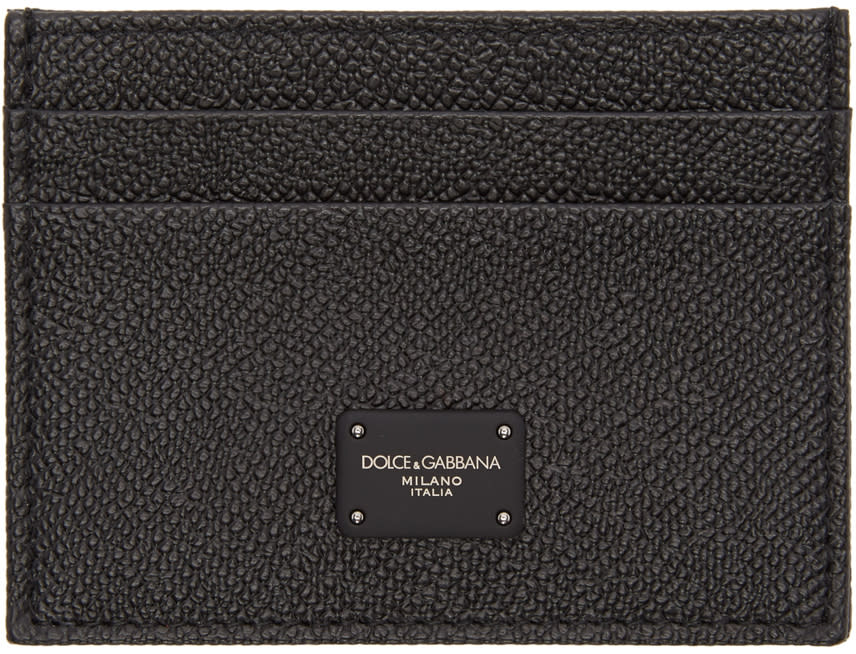 Dolce and Gabbana Black Dauphine Card Holder