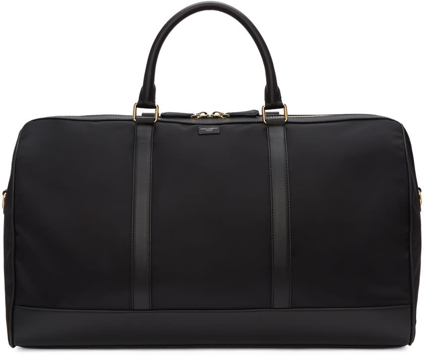 Dolce and Gabbana Black Nylon Duffle Bag