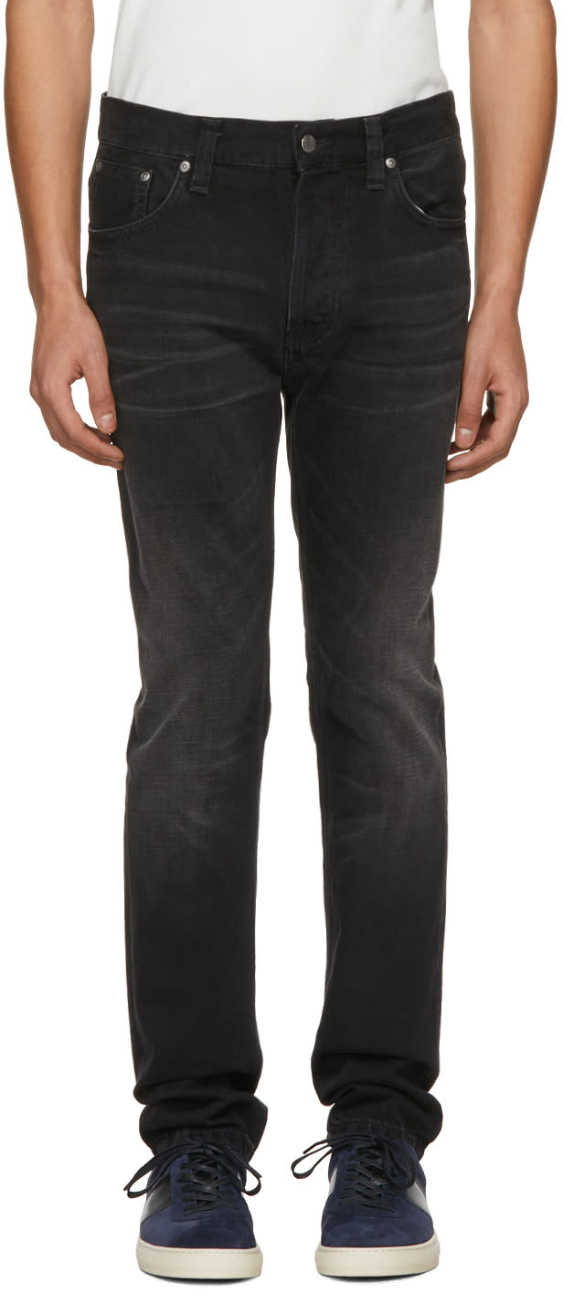 Nudie Jeans Black Fearless Freddie Jeans