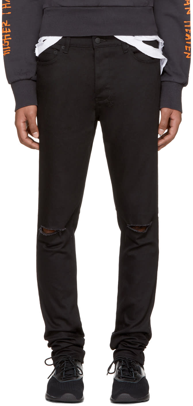 Ksubi Black Travis Scott Edition Flame Chitch Jeans