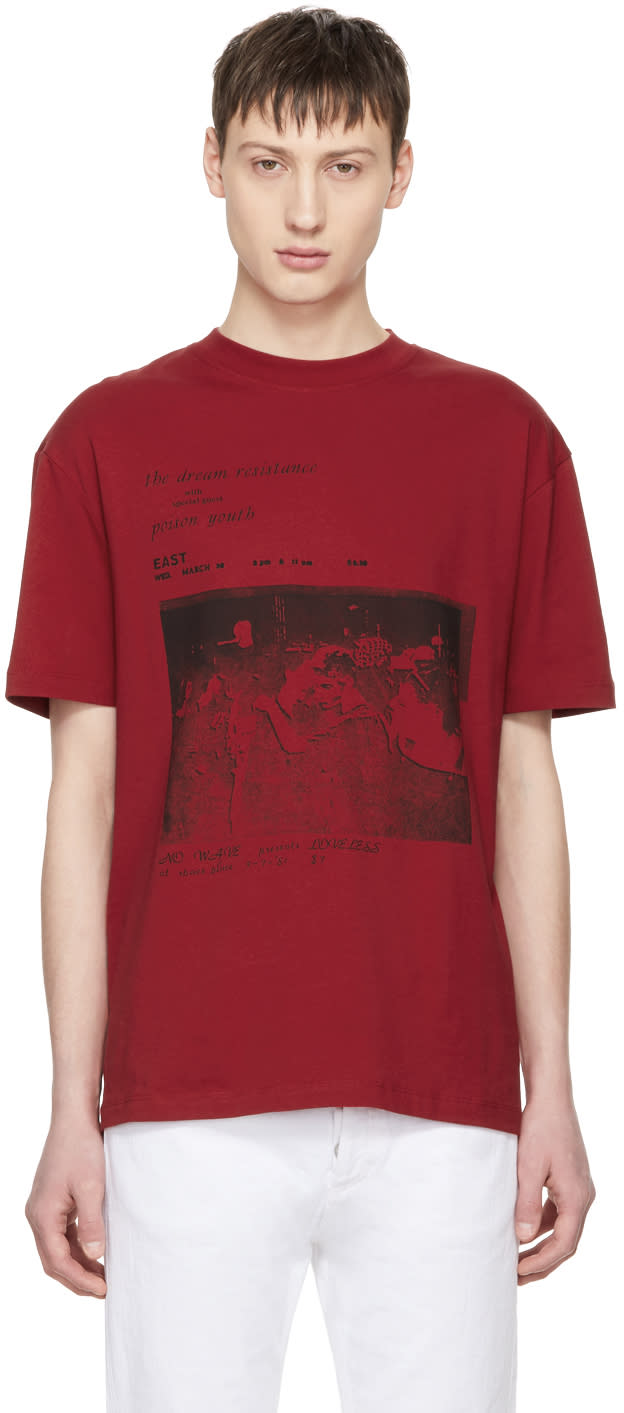 black and red mcq t shirt