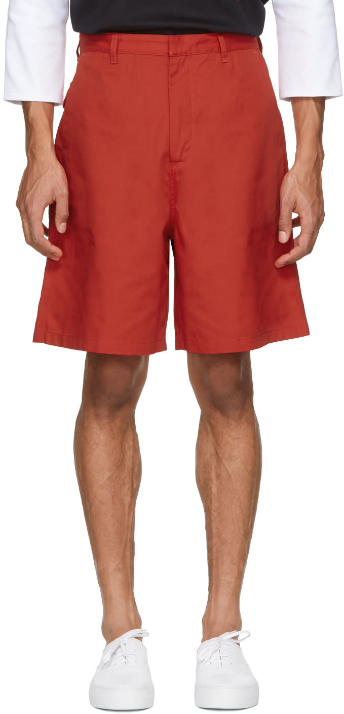 Acne Studios Red Port Shorts