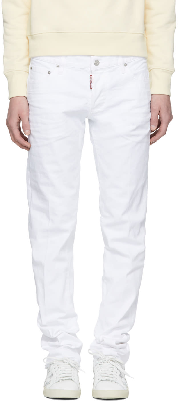 Dsquared2 White Slim Jeans
