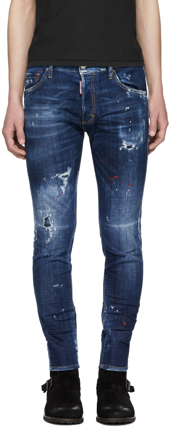 Dsquared2 Blue Skinny Dan Jeans