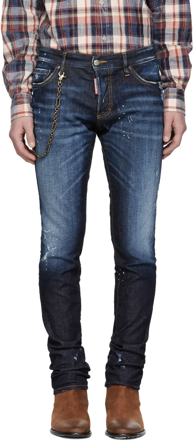 dsquared jeans with chain