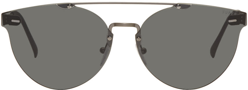 Super Black and Gunmetal Tuttolente Giuagaro Sunglasses