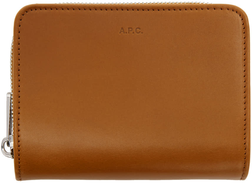 A.p.c. Tan Emmanuelle Compact Wallet