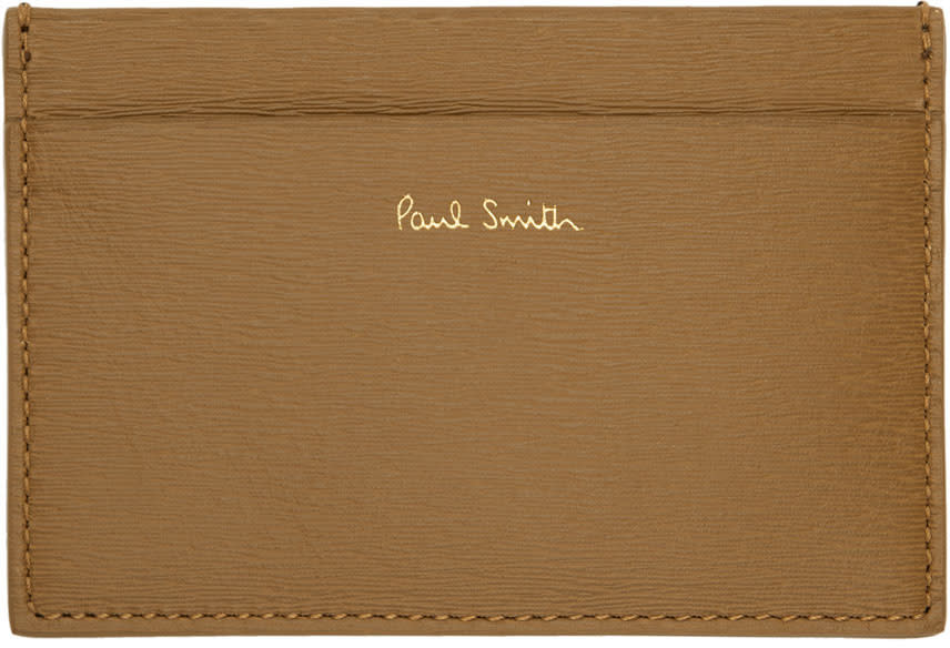 Paul Smith Tan and Navy Credit Card Holder