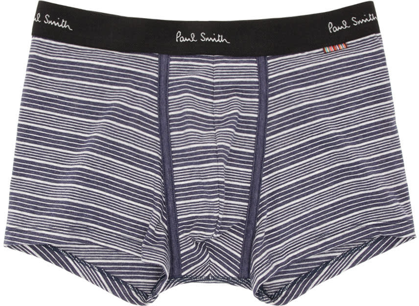 Paul Smith Navy Striped Boxer Briefs