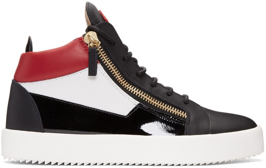 Giuseppe Zanotti Tricolor May London High-top Sneakers