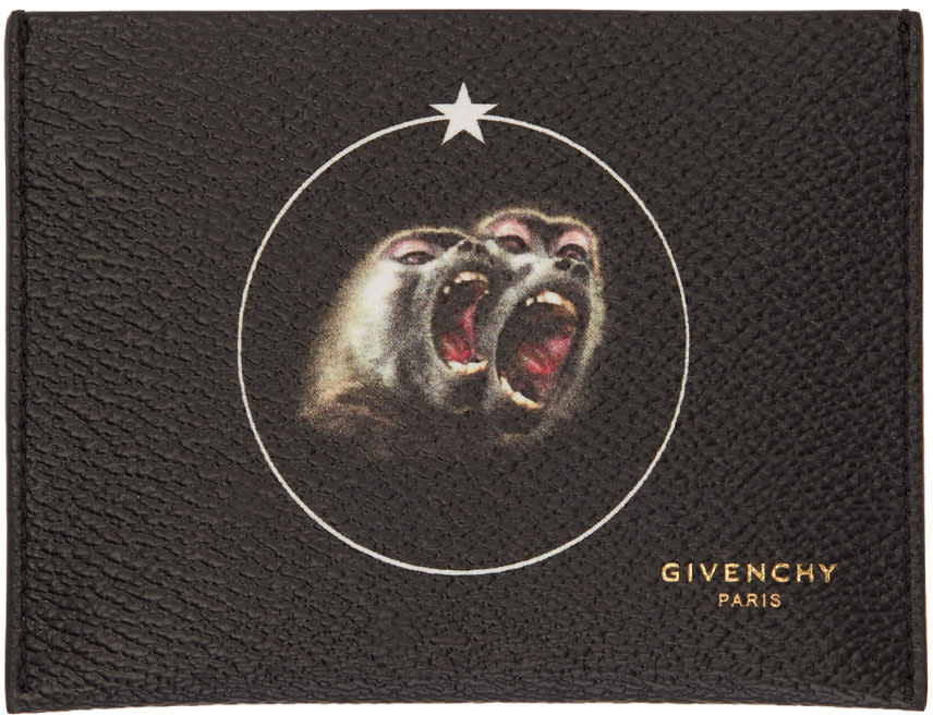 Givenchy Black Monkey Brothers Card Holder