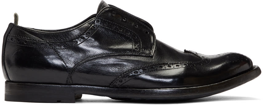Officine Creative Black Anatomia 3 Loafers