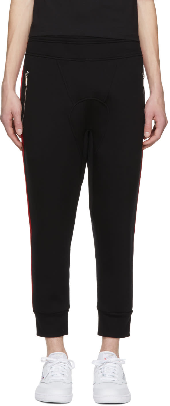 Neil Barrett Black Double Stripe Lounge Pants