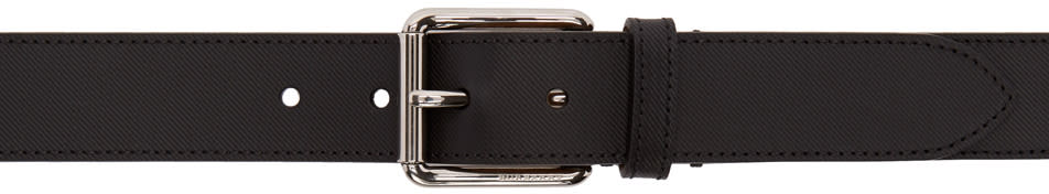Burberry Black Trench Leather Bridle Belt