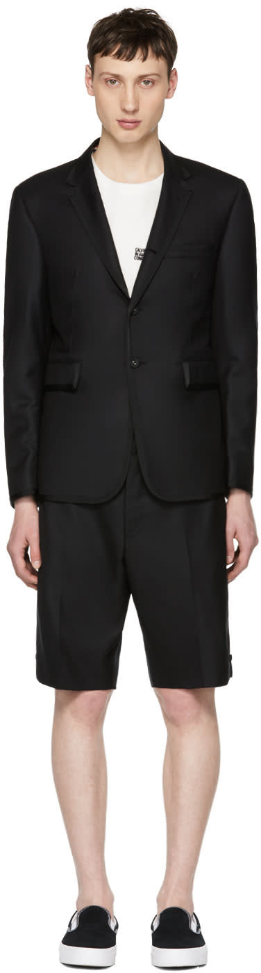 Thom Browne Black Grosgrain Tipping Classic Suit