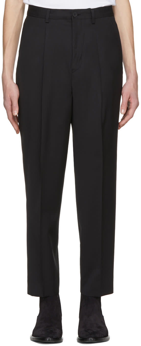 Kenzo Black Limited Edition Wool Travel Trousers