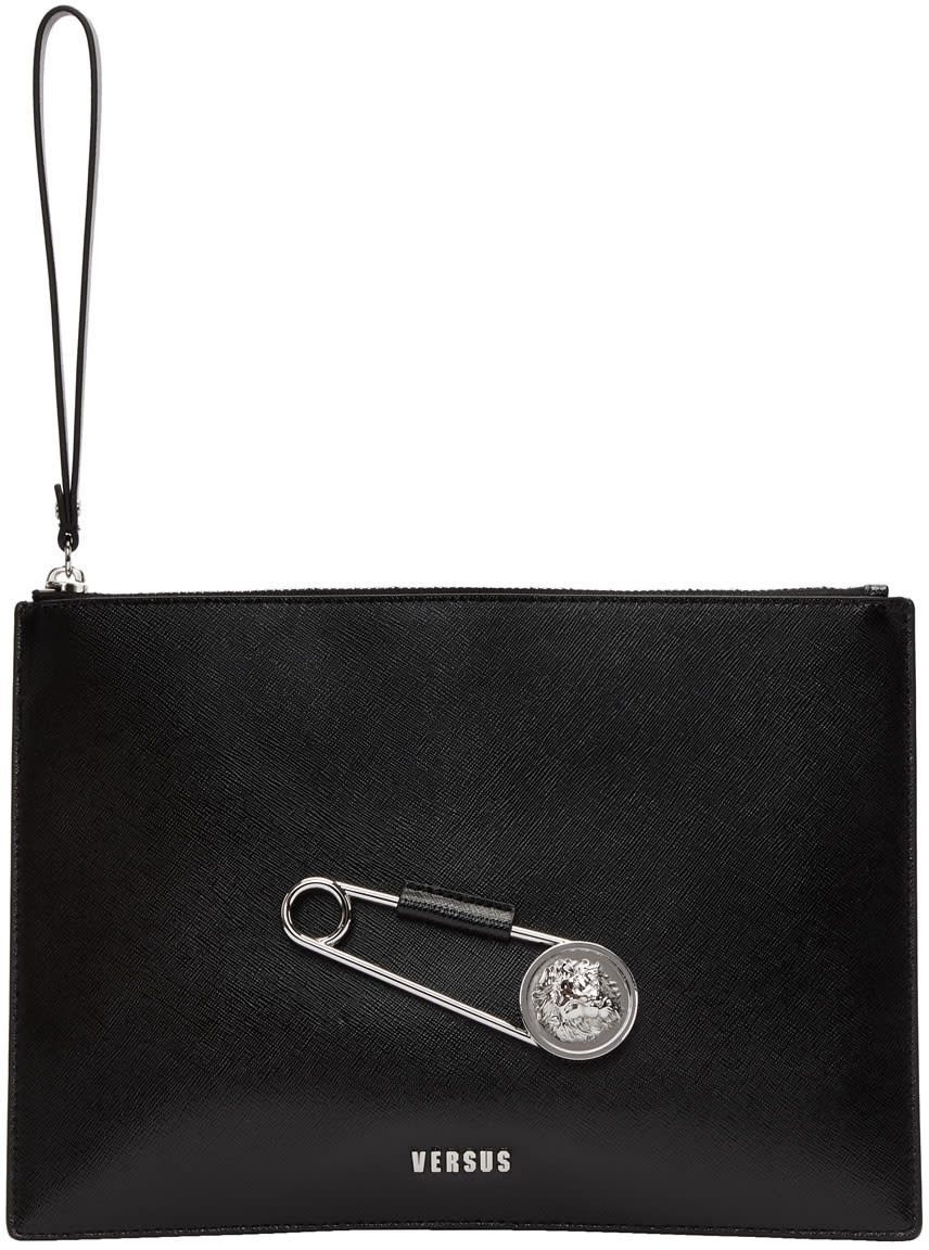 Versus Black Lion Safety Pin Pouch