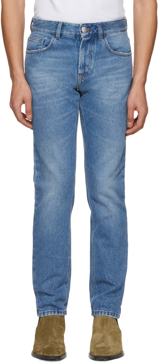 Versus Blue Embroidered more Please Jeans