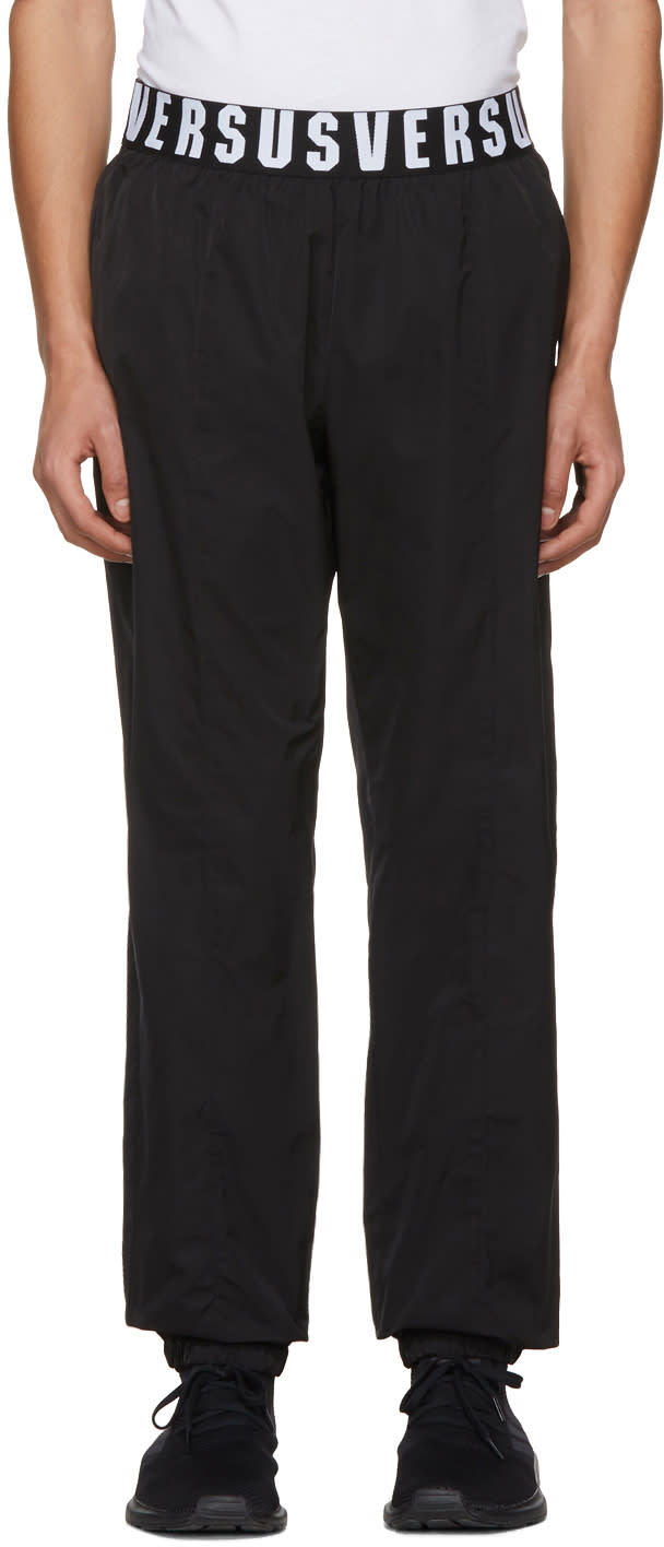 Versus Black Logo Waistband Lounge Pants