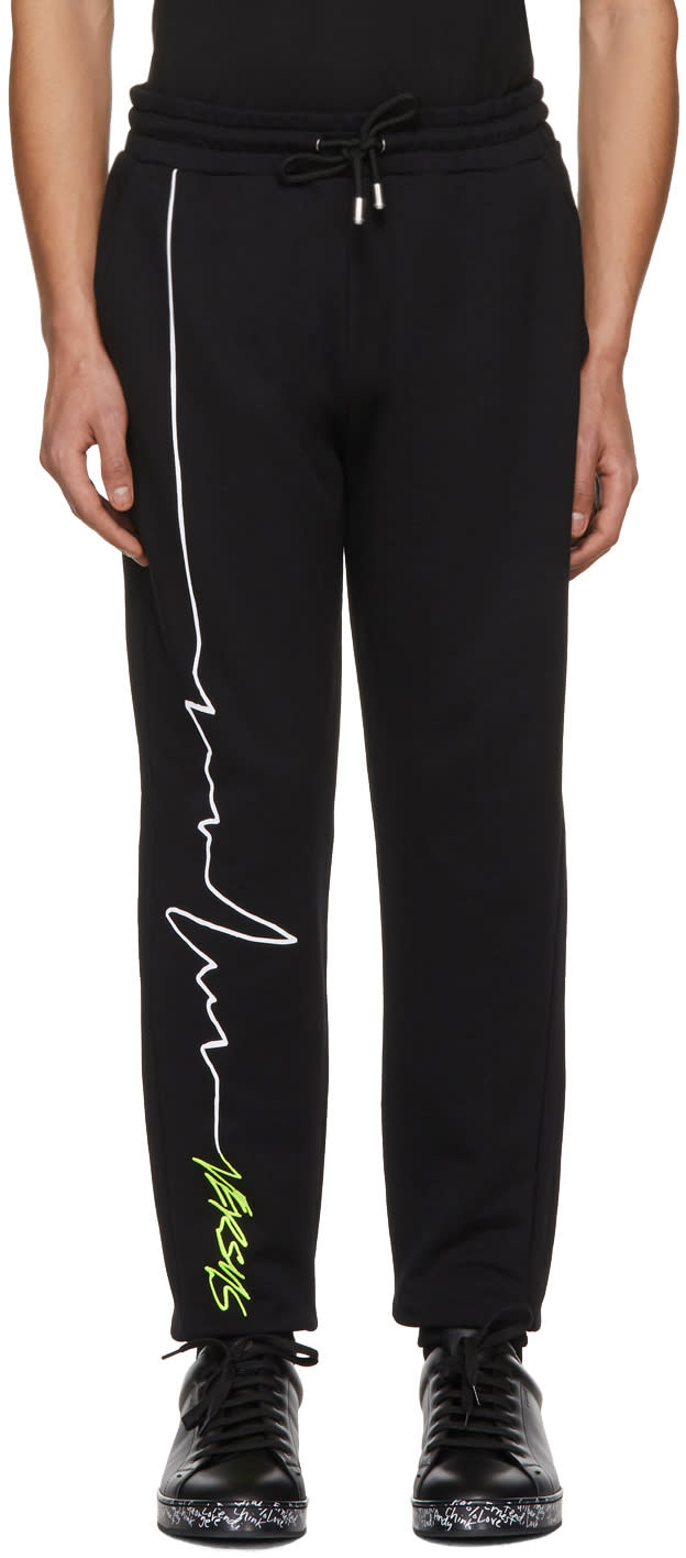 Versus Black Logo Signature Lounge Pants