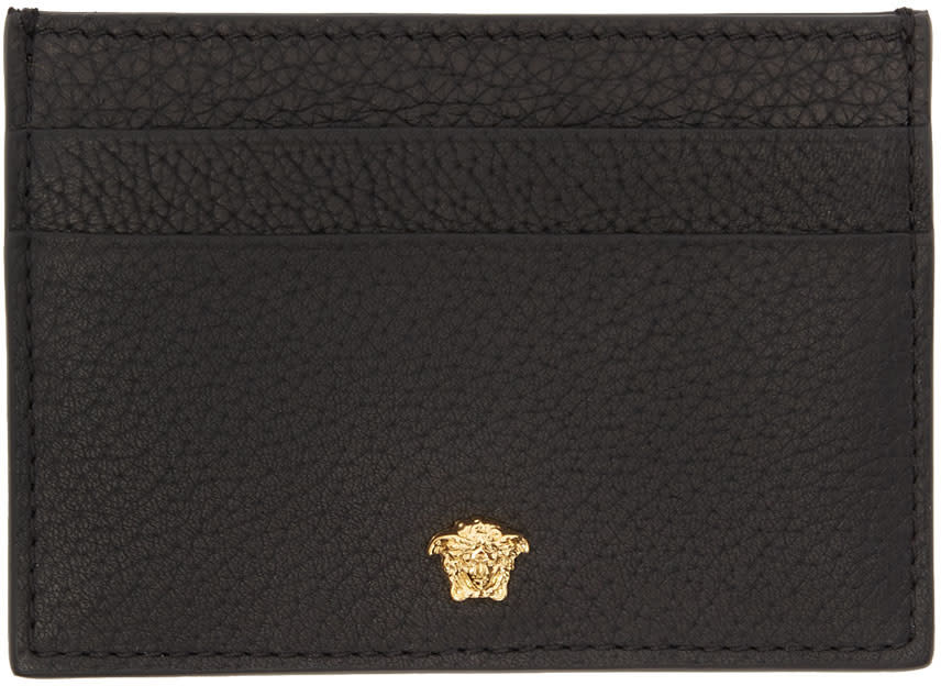 Versace Black Small Medusa Card Holder