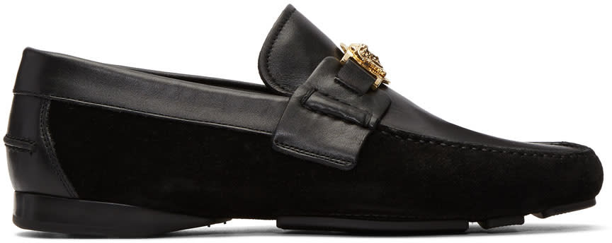 Versace Black Medusa Loafers