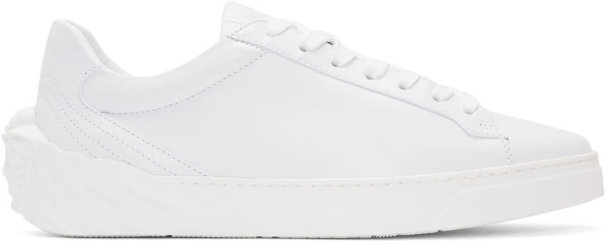 Versace White Back Medusa Head Sneakers