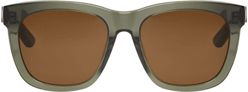 Saint Laurent Green Sl M24-k Sunglasses