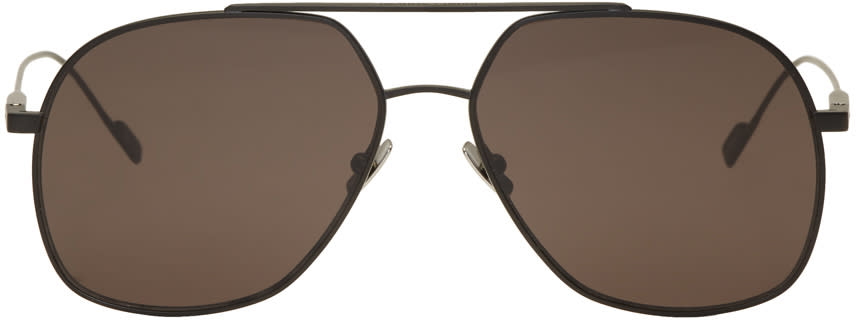 Saint Laurent Black Sl 192 T Aviator Sunglasses