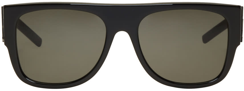 Saint Laurent Black Sl M16 Bold 80s Sunglasses