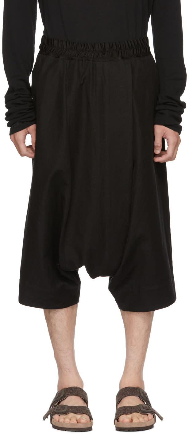 Julius Black Over Fly Drop Trousers