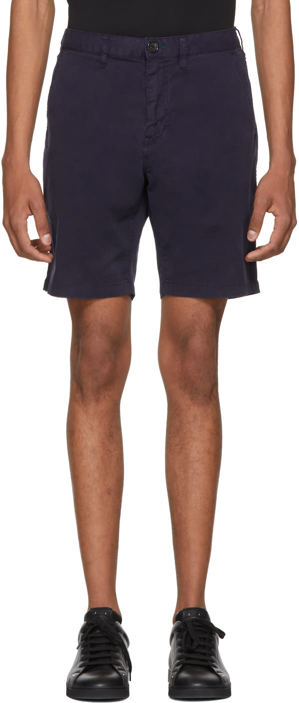 Ps By Paul Smith Navy Standard Fit Shorts
