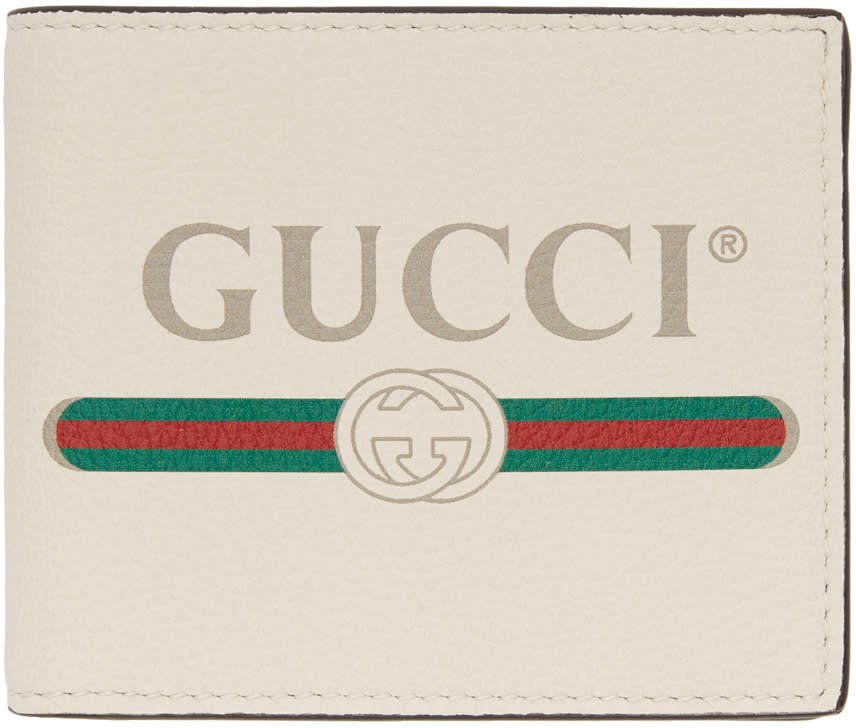 Gucci White Logo Wallet