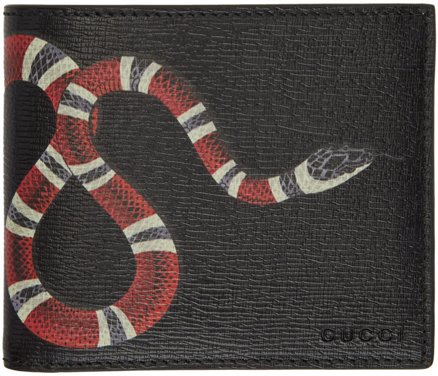 Gucci Black Snake Gg Wallet