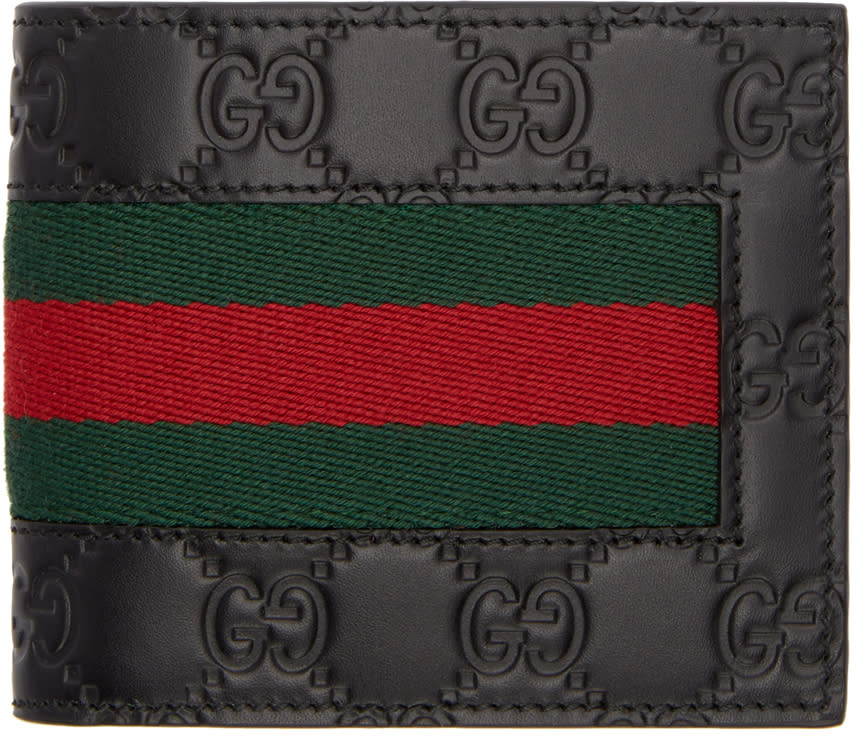 Gucci Black gucci Signature Web Wallet