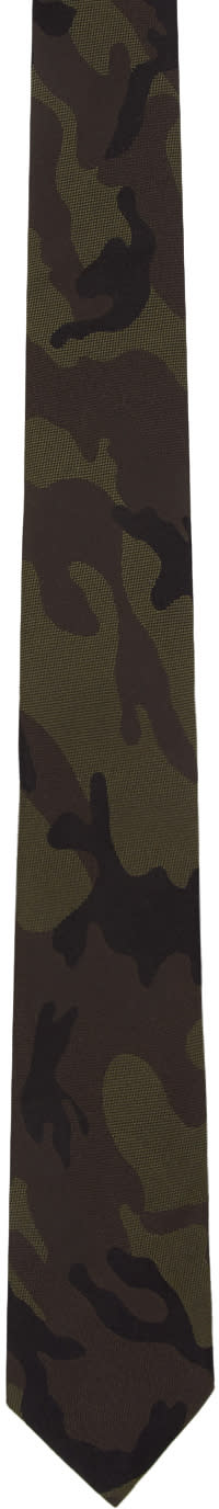 Valentino Green Valentino Garavani Camo Tie