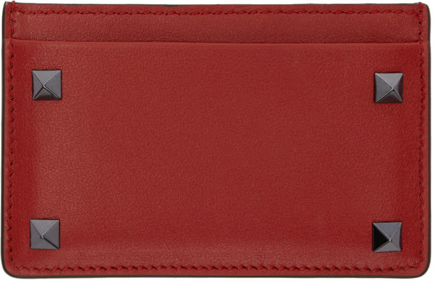 Valentino Red Valentino Garavani Rockstud Card Holder