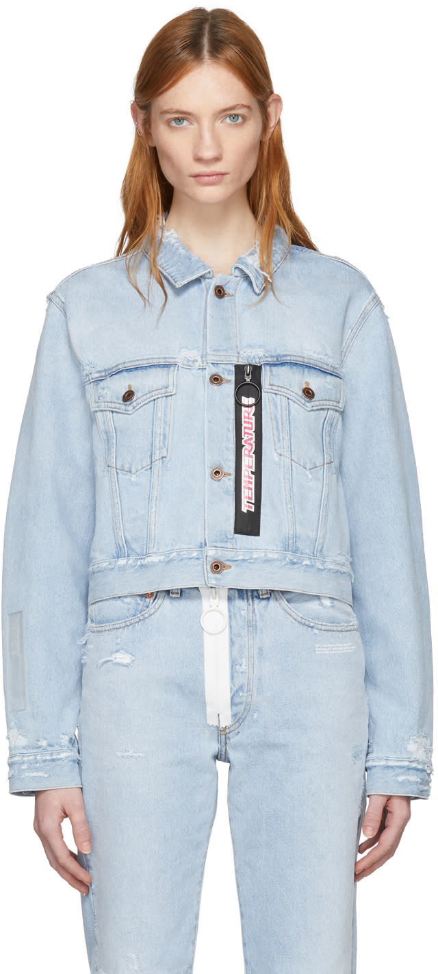 ブルー ブリーチ Temperature クロップド デニム ジャケット