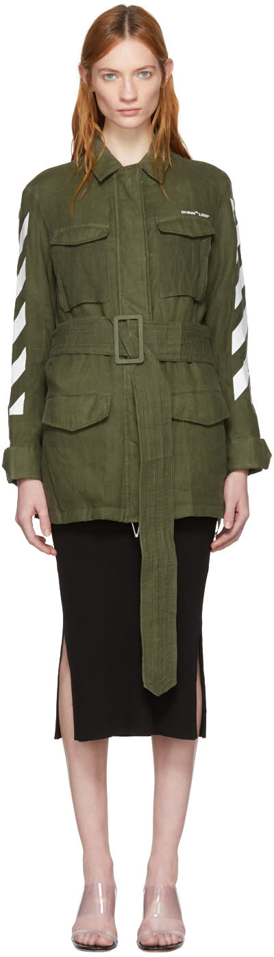 グリーン ダイアゴナル フィールド ジャケット