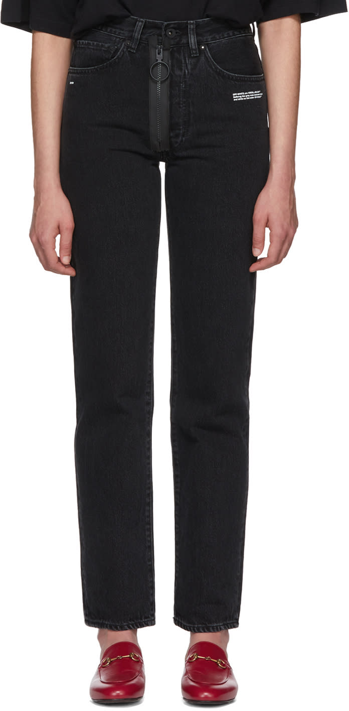ブラック ストレートレッグ クラシック ビンテージ ジーンズ