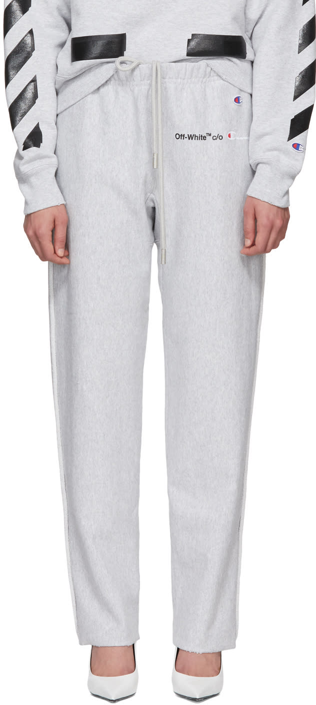 Off-white グレー Champion Edition スウェットパンツ