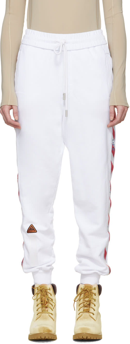 Off-white ホワイト サイド テープ ラウンジ パンツ