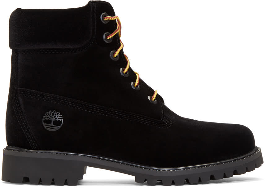 ブラック Timberland Edition ベルベット ブーツ