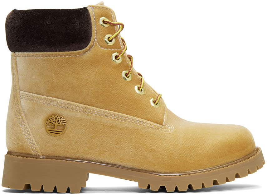 タン Timberland Edition ベルベット ブーツ